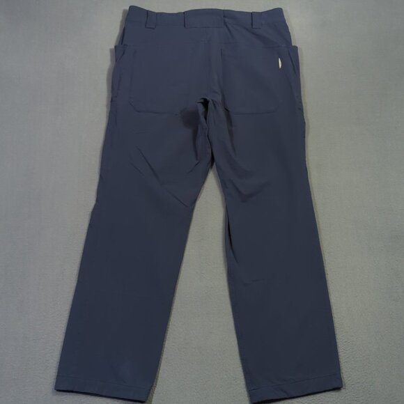 Duluth Trading Co Pants Men's 36x34 Navy Blue Flexpedition Relaxed Fit Cargo - Picture 2 of 12